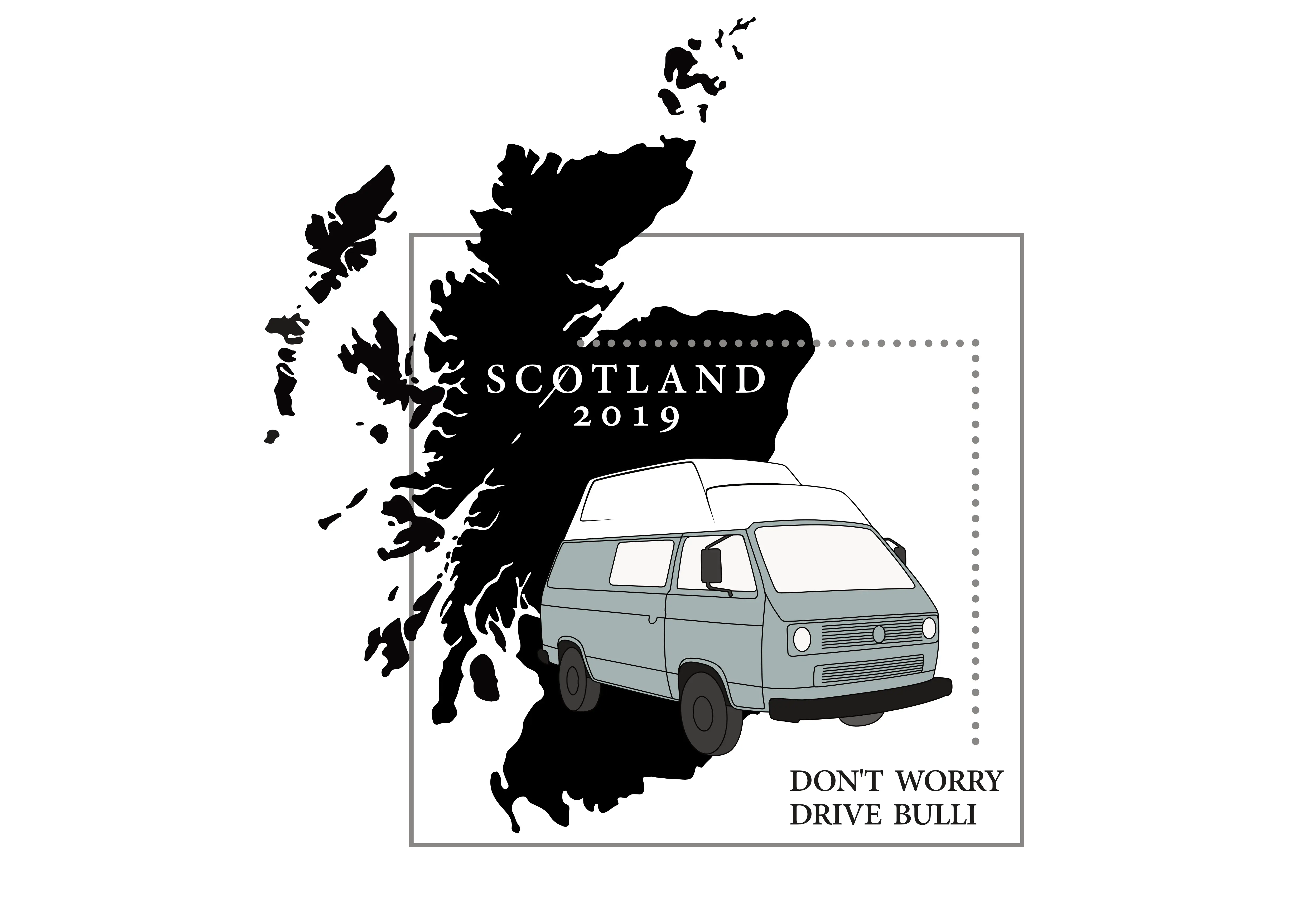Schottland Printdesign